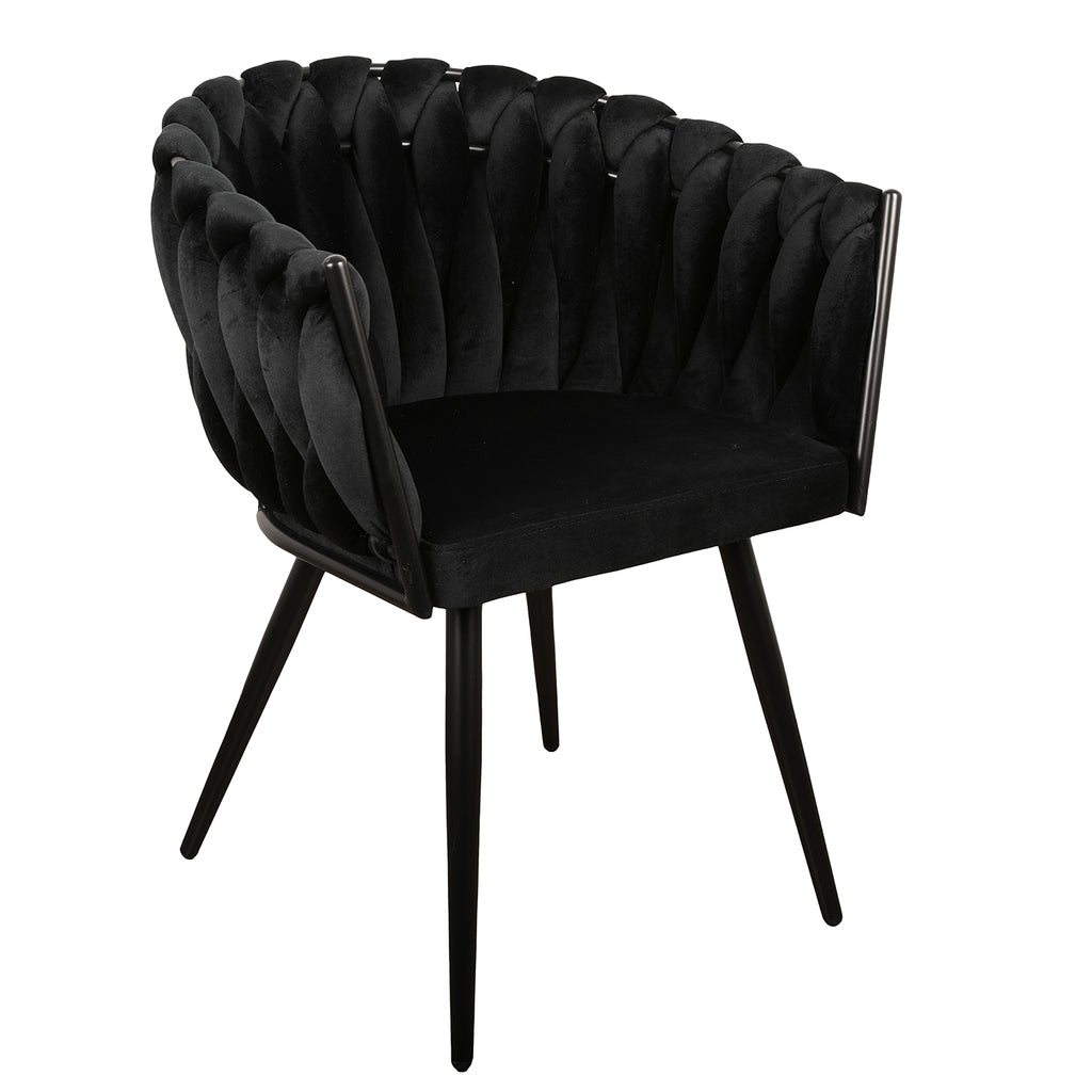 Wave Chair zwart (set van 2)